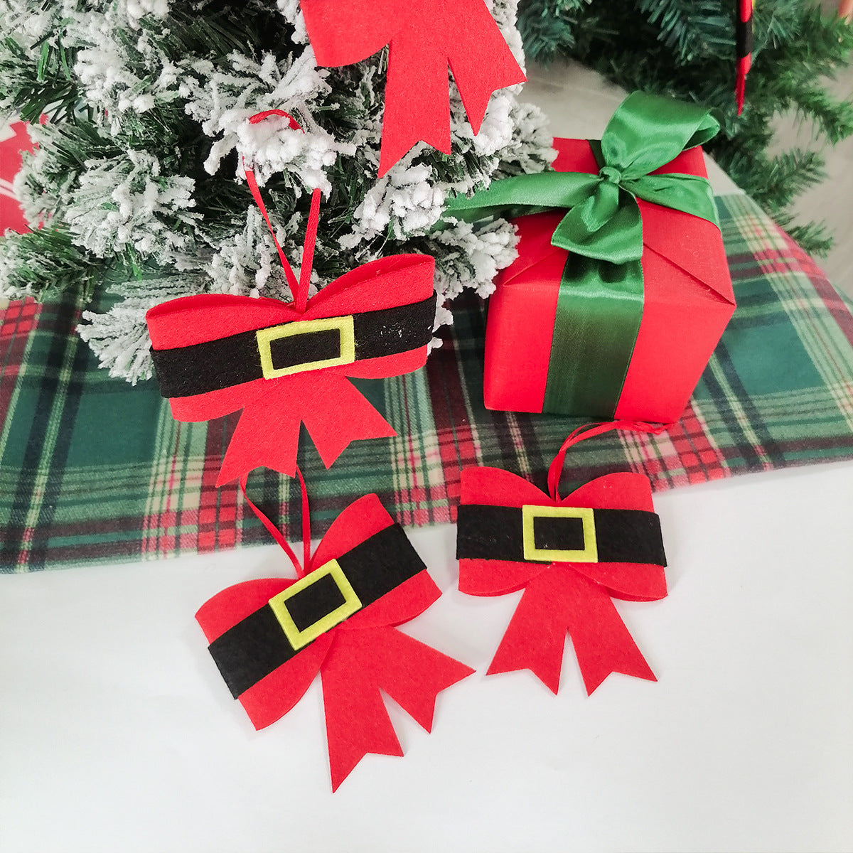 Christmas Bowknot Decorative Gift Decorative Ornaments