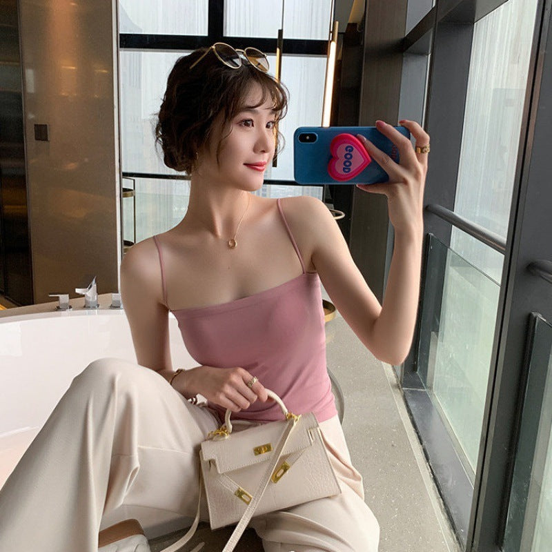 Women's Simple And Versatile Solid Color Camisole