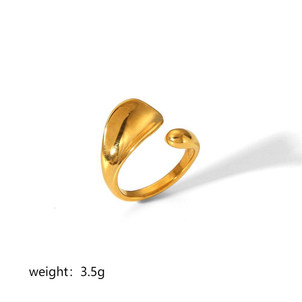 Women's 18K Gold Stainless Steel Ring