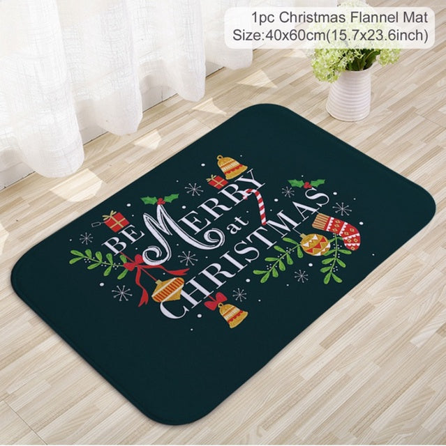 Santa Claus Christmas Mat Outdoor Carpet