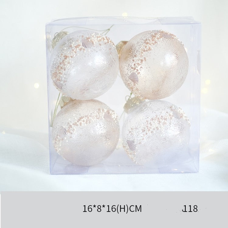 Dreamy Champagne Color Gold Retro Coffee Christmas Ball