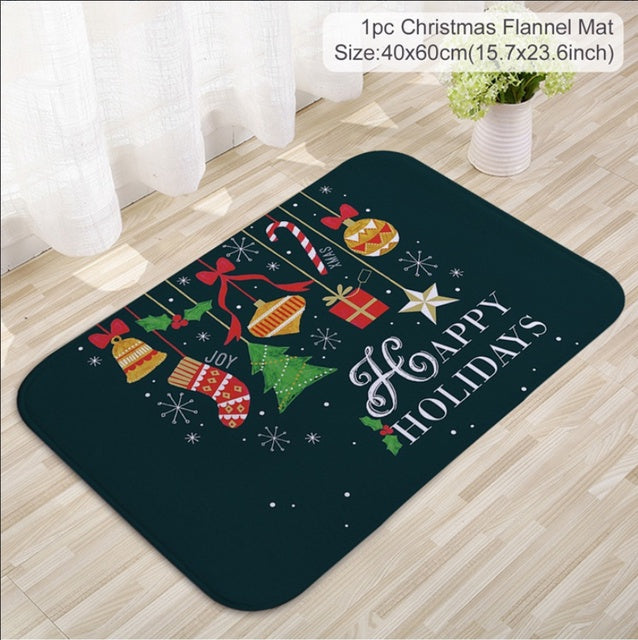 Santa Claus Christmas Mat Outdoor Carpet