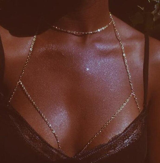Street Style Metal Bra And Chain