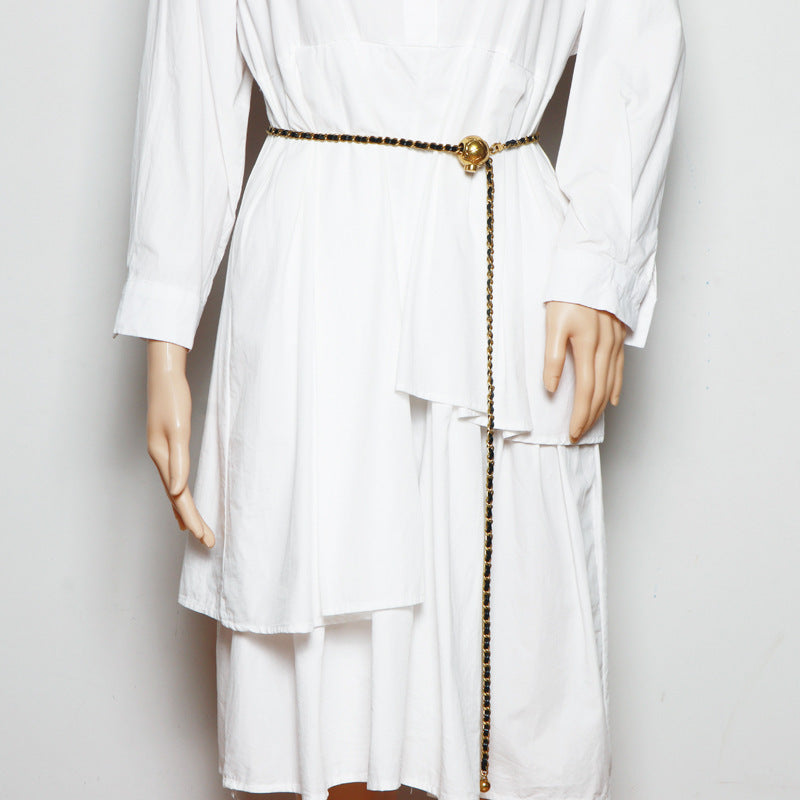 Waist Chain Women's Belt Ins Fashion Decorative Dress Waist Matching Shirt Suit Belt