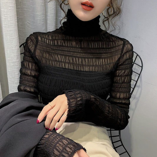 Slim-Fit Stacking And Pile-Up Collar Tops