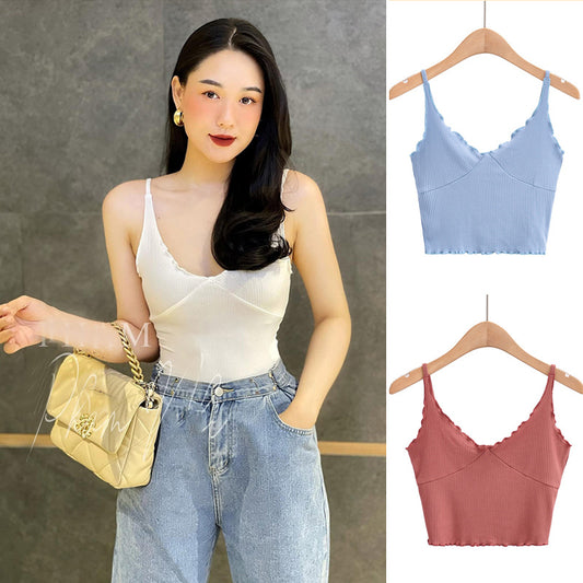 New Slim Fungus Lace Short Thin Camisole