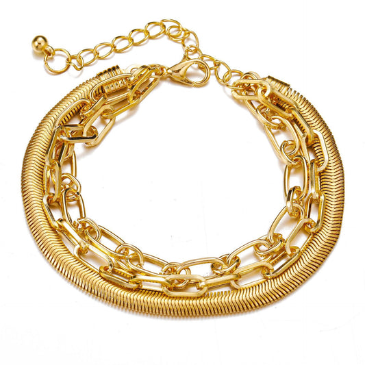 Creative Personality Golden Snake Bone Chain Foot Ornaments For Women